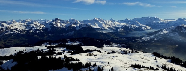 ski touring in the swiss alps